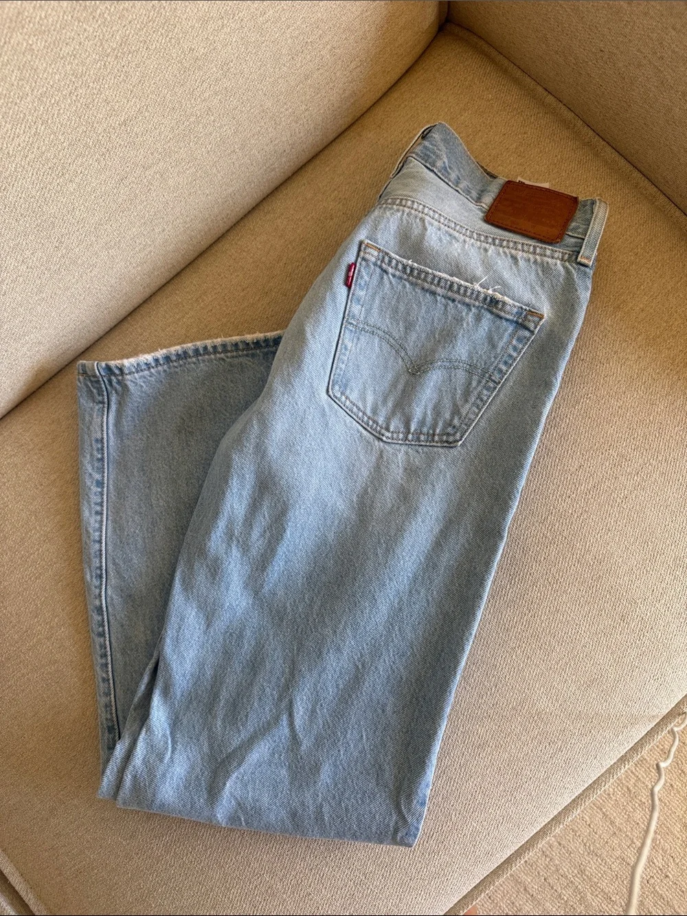 501 Levi's 90’s Light Blue Straight-Leg Jeans